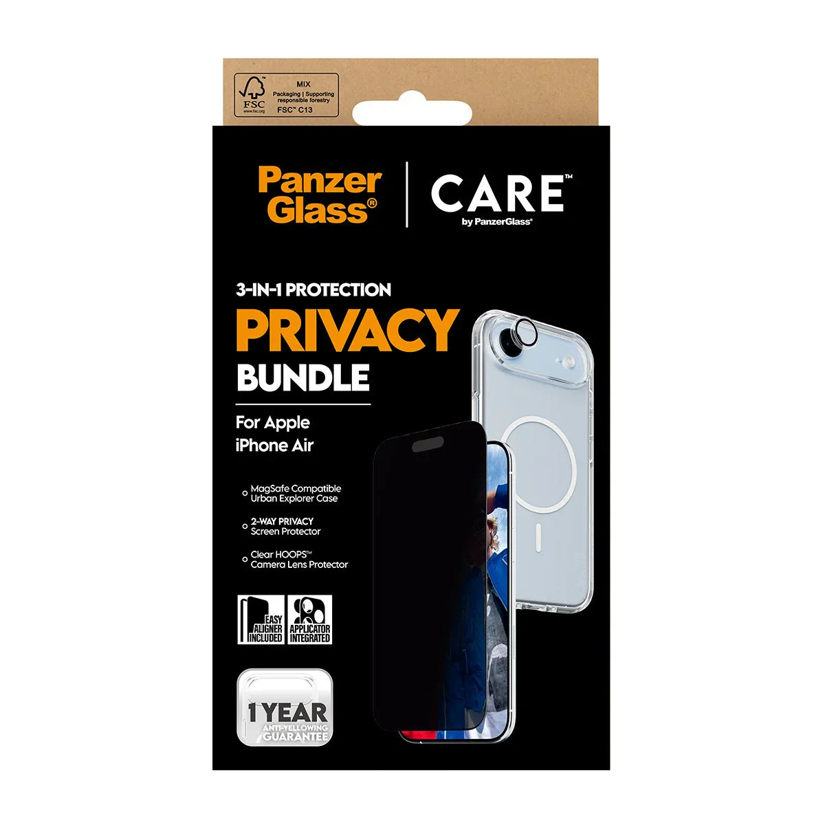 PanzerGlass CARE by PanzerGlass® 3-in-1 Flagship Privacy Bundle iPhone Air