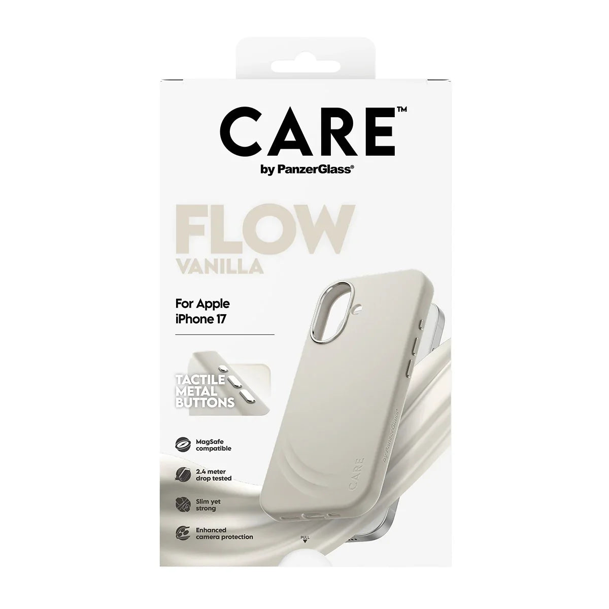 PanzerGlass FLOW Case Vanilla w. MagSafe iPhone 17