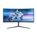 Philips Evnia 34 Inch Wqhd Hdmi 2.0 X 2 Qd Oled Curved Gaming Monitor - Black
