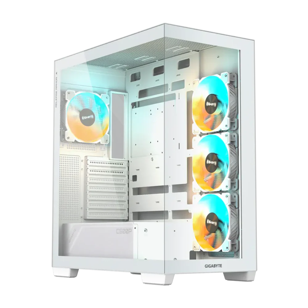 Gigabyte C500 Panoramic Stealth Ice Mid Tower Case White