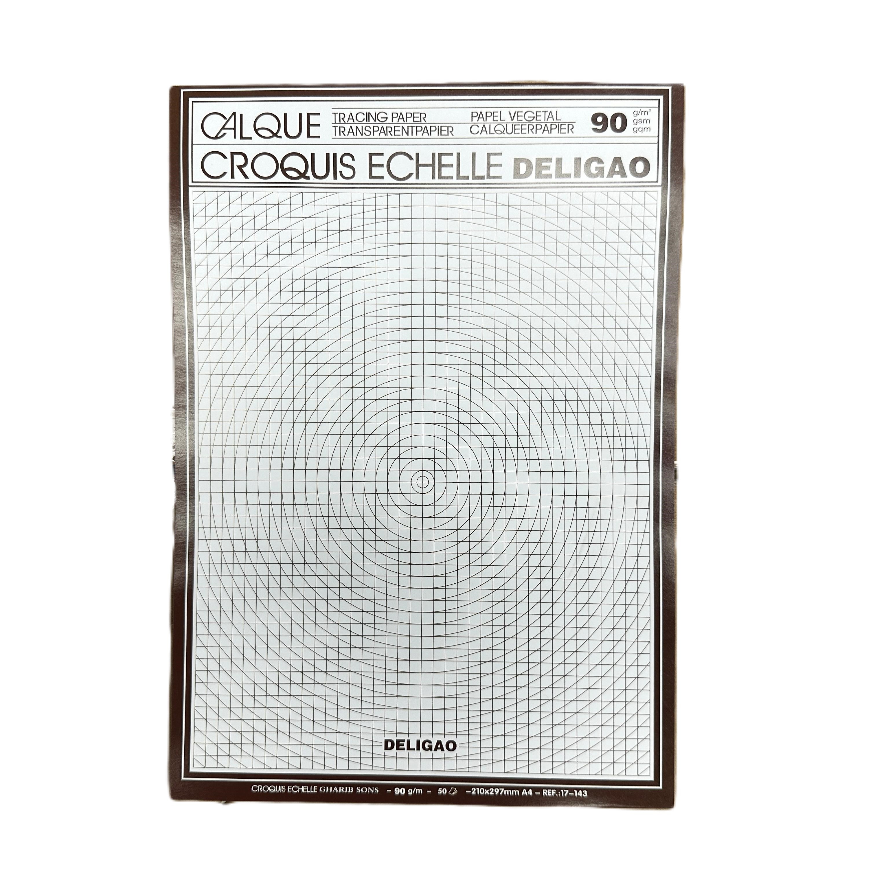 Calque A4 Tracing Paper Set, 50 Sheets - 90 Grams