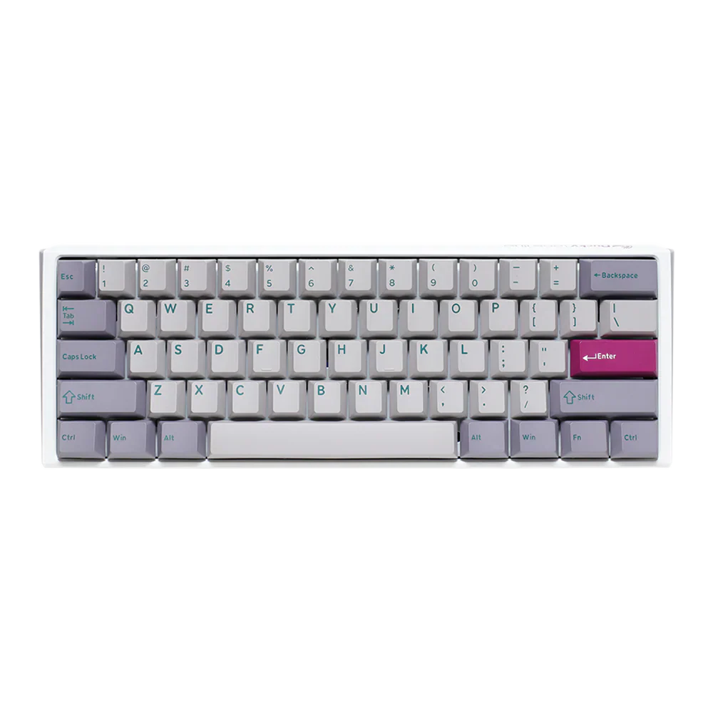 Ducky One 3 Mini Pbt Hot Swap Blue Switch Cherry Rgb Wired Mechanical Gaming Keyboard Arabic - Mist Grey