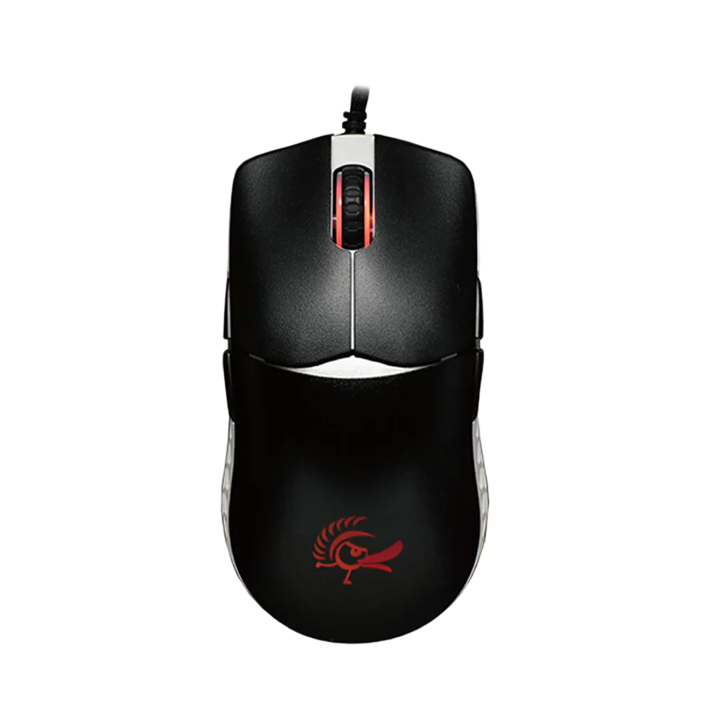 Ducky Feather Rgb Wired Kailh Switch Gaming Mouse - Black/White