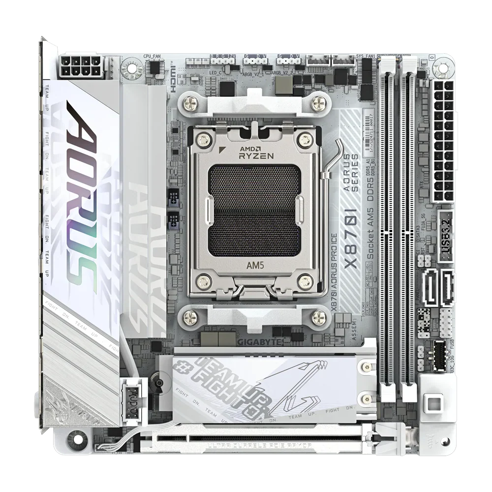 Gigabyte X870I Aorus Pro Ice Ddr5 Motherboard - White