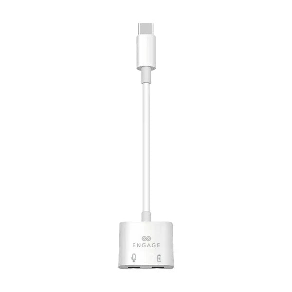 Engage Usb-C To Dual Usb-C Adapter Cable Charge + Audio