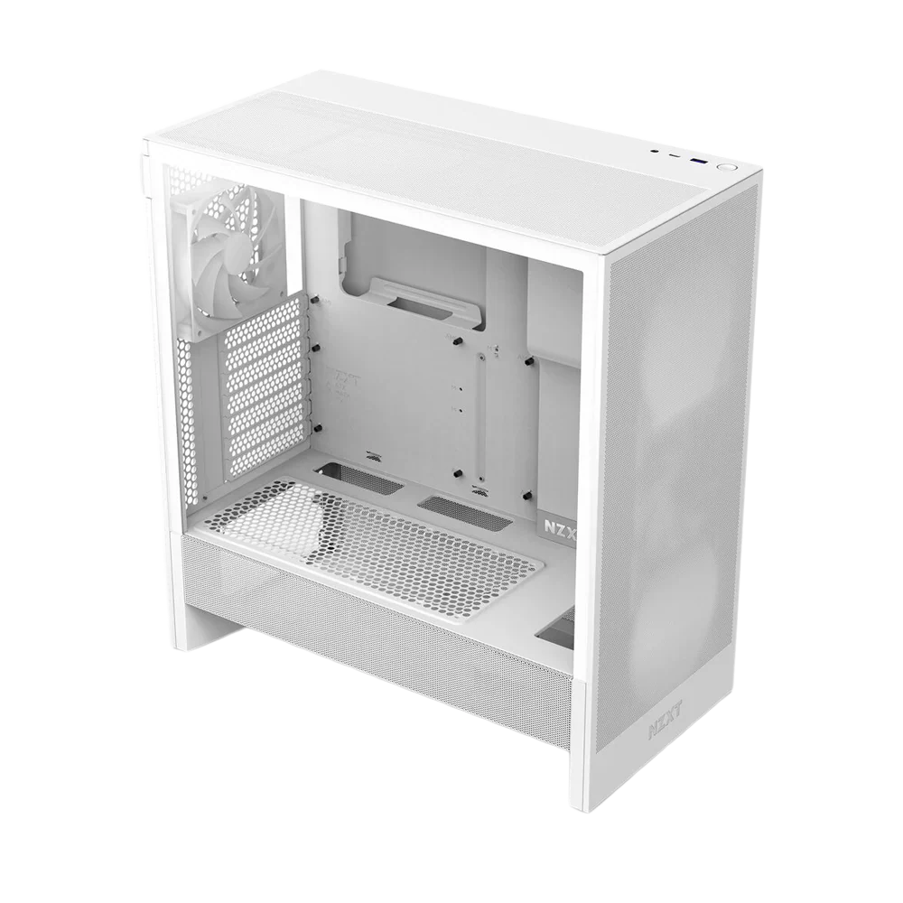 Nzxt H5 Flow (2024) Compact Mid-Tower Atx Case - White