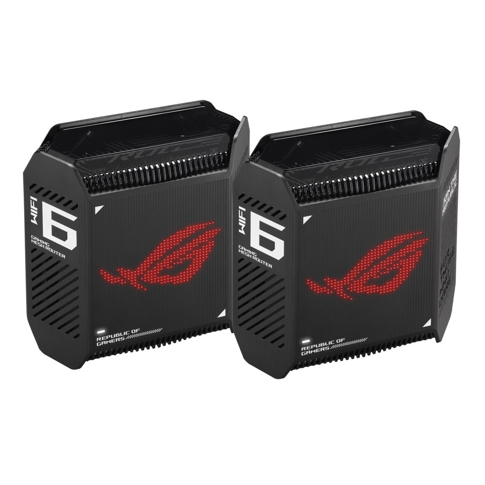 Asus Rog Rapture Gt6 Whole Home Mesh Wi-Fi 6 2-Pack System - Black