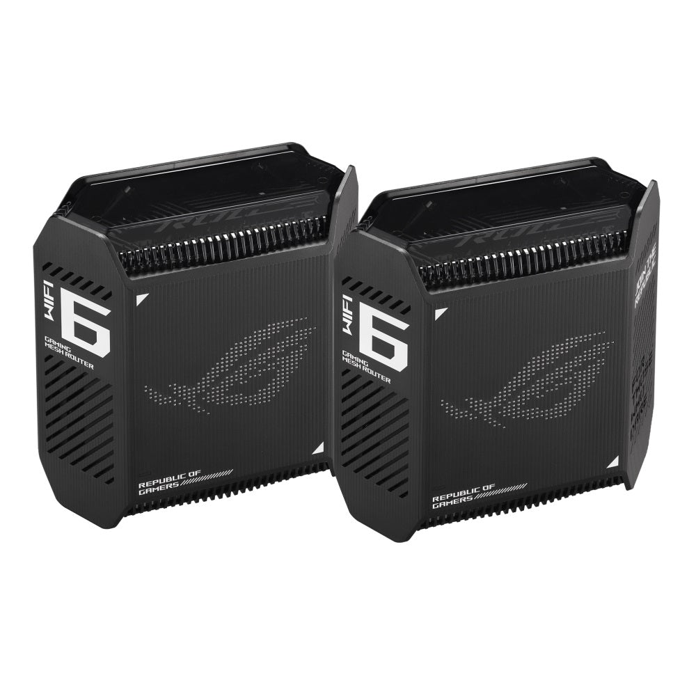 Asus Rog Rapture Gt6 Whole Home Mesh Wi-Fi 6 2-Pack System - Black