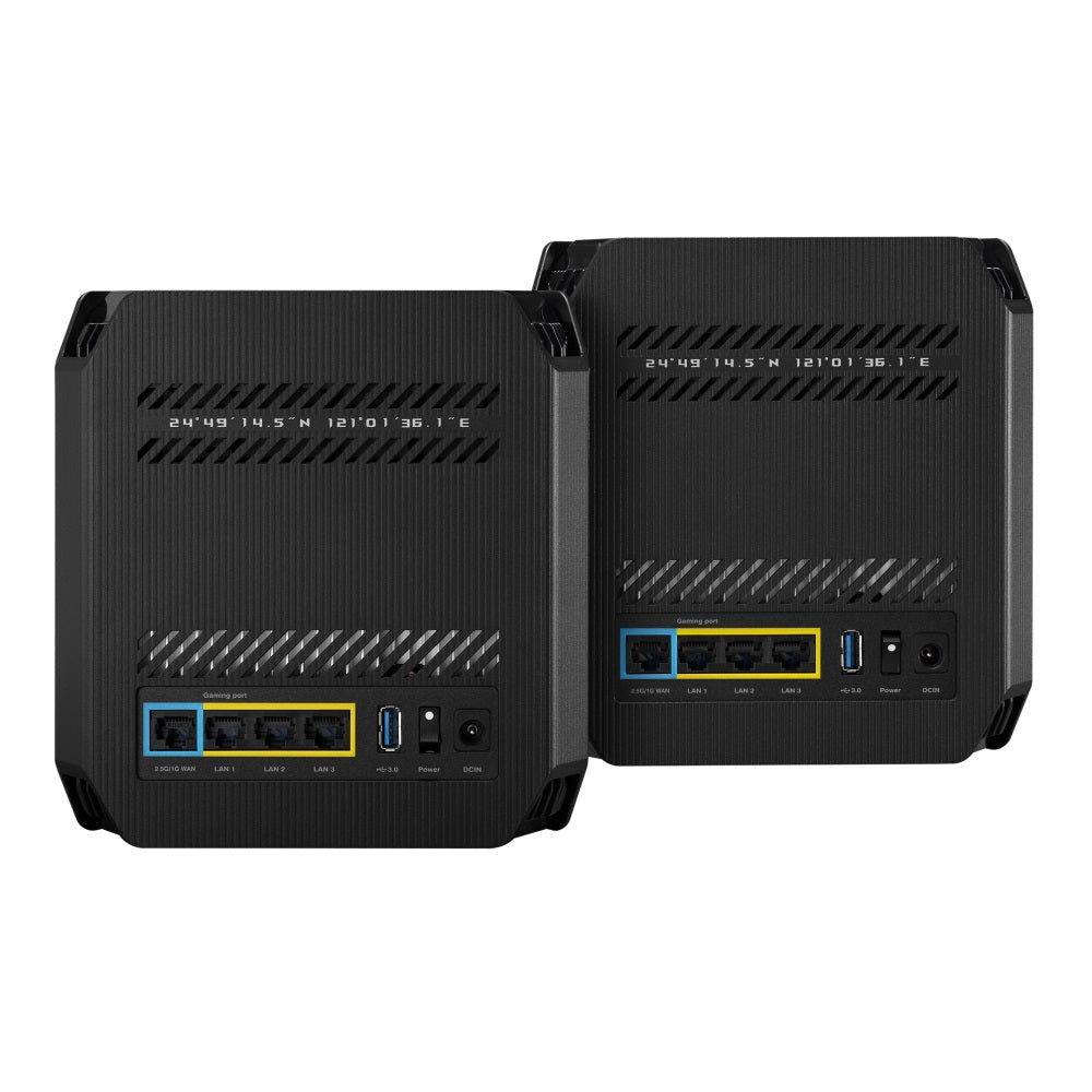 Asus Rog Rapture Gt6 Whole Home Mesh Wi-Fi 6 2-Pack System - Black