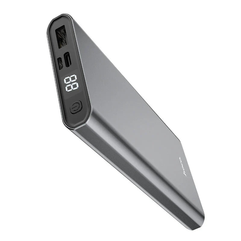 Hoco J68 Resourceful 10000mAh Power Bank – Dual Output | Compact - Black