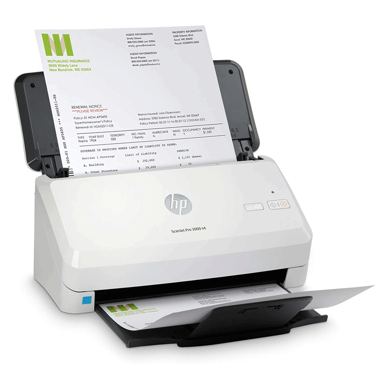 Hp Scanjet Pro 3000 S4 - 40Ppm 600Dpi A4 Usb Sheetfed Adf Scanner
