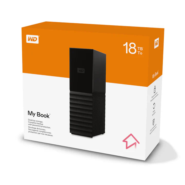 WD My Book 18TB USB 3.0 Desktop Hard Drive WDBBGB0180HBK-EESN