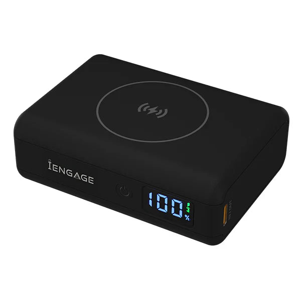IEngage Compact Wireles Magnetic Pb 10000 Mah W/Led Display Pd45W