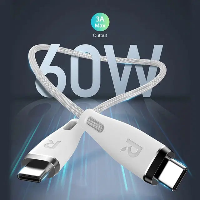 Ravpower Rp-Cb1037 60W C-C 1.2M Usb2.0 3A Cable White