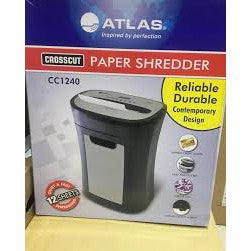 Atlas Shredder Cross Cut 12 Sheets Credit Card Cc1240