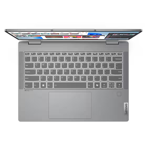 Lenovo IdeaPad 5 2-in-1 Gen 9 Convertible - 14" WUXGA OLED Touch / Core 7 150U / 16GB / 512GB (NVMe M.2 SSD) / Win 11 Home / 1YW / Arabic/English / Luna Grey - Laptop