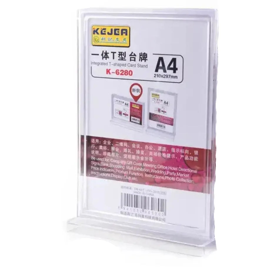 Kejea Integrated T-Shaped Card Stand K-6280 A4 297x210mm - Vertical