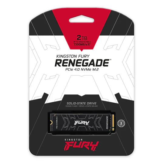 Kingston 2TB FURY Renegade PCIe 4.0 M.2 NVMe SSD PS5, 7300MB/s