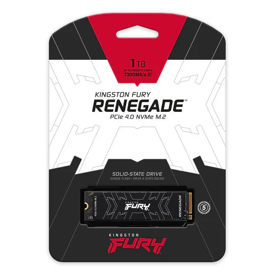 Kingston Fury Renegade 1Tb Pcie Gen 4.0 Nvme M.2 Internal Gaming Ssd | Up To 7300 Mb/S | Graphene Heat Spreader | 3D Tlc Nand