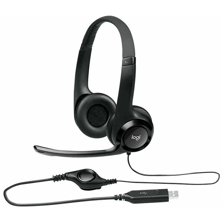 Logitech Usb Headset H390 With Noise Cancelling Mic