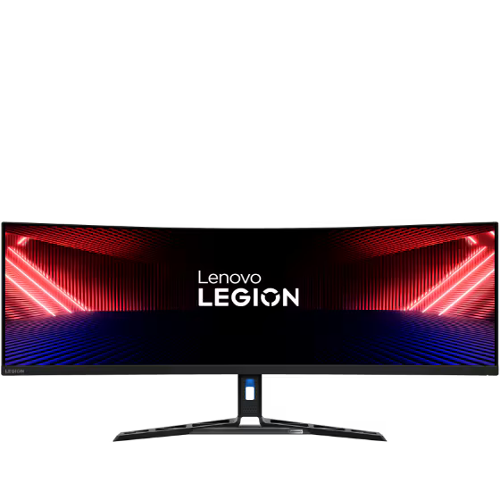 Lenovo Legion R45w-30 - 44.5" Dual QHD Curved / 1ms / Up to 170Hz / USB / HDMI 2.1 / LAN / Speaker / Eyesafe / Black - Gaming Monitor
