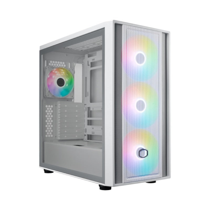 Cooler Master Mb600 Argb Mid Tower Case - White