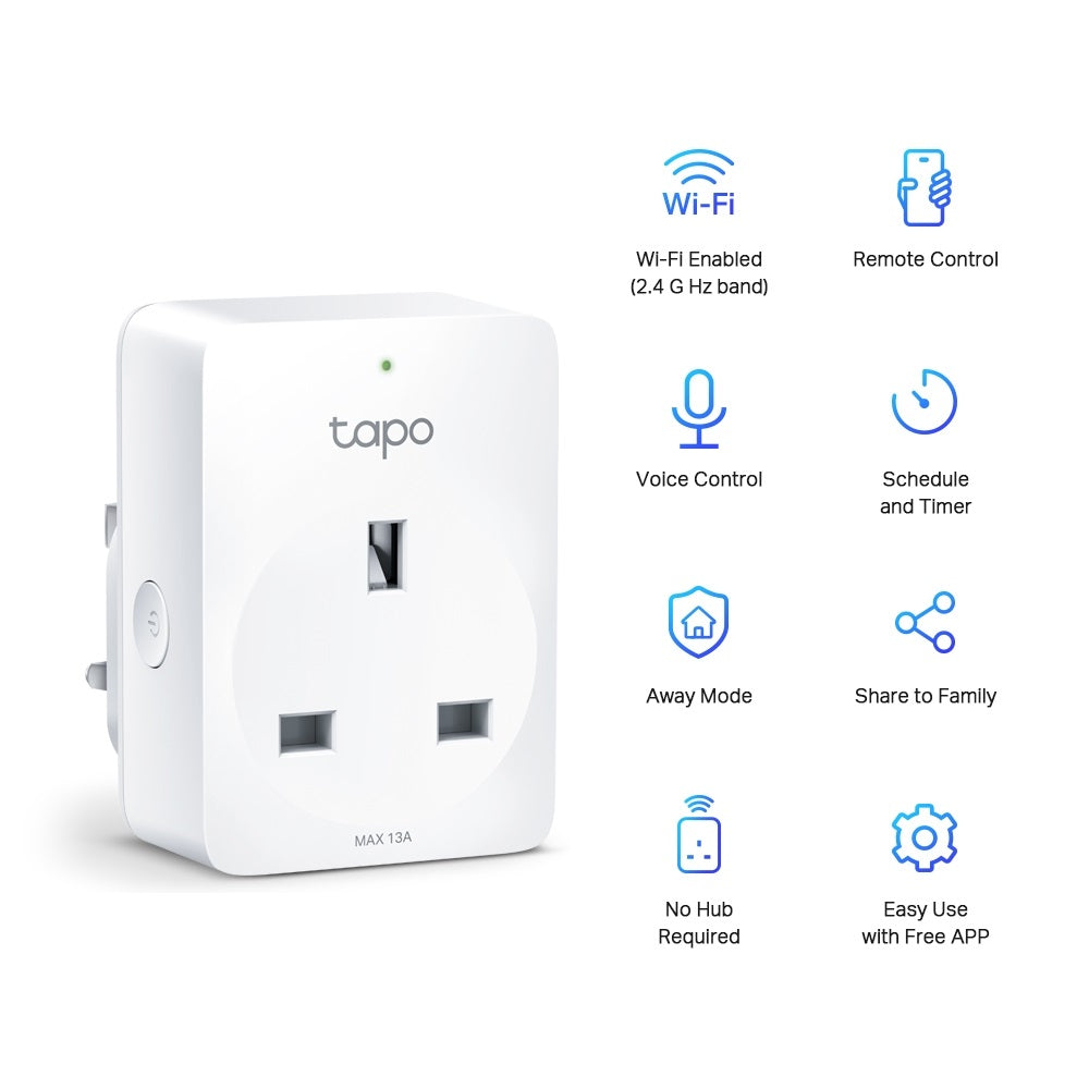 TP-Link Mini Smart Wi-Fi Socket - 2.4 GHz / White