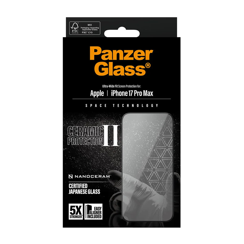 PanzerGlass Ceramic II Screen iPhone 17 Pro Max 6.9 Inch Ultra