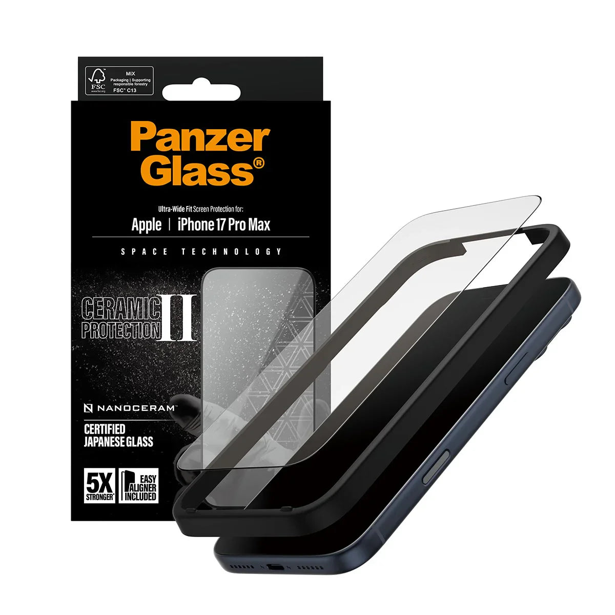 PanzerGlass Ceramic II Screen iPhone 17 Pro Max 6.9 Inch Ultra