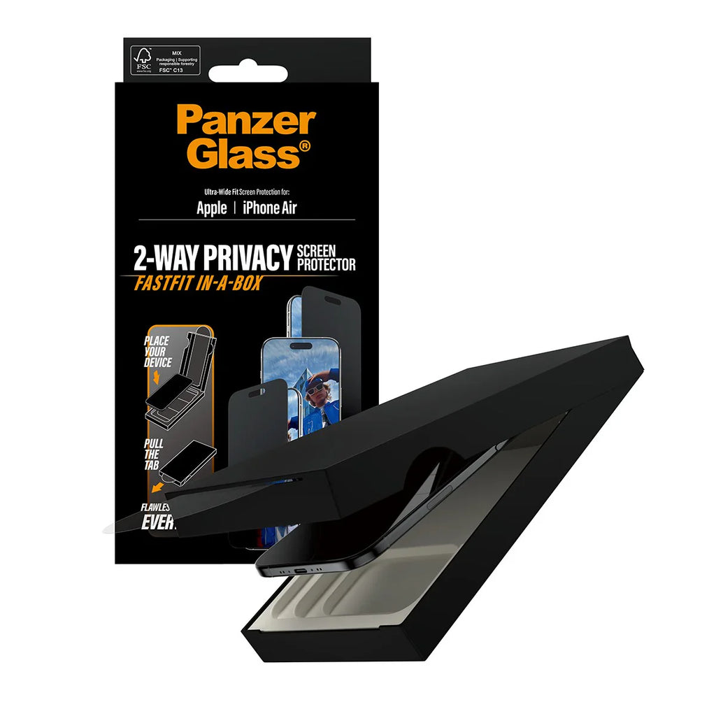 PanzerGlass Privacy Screen Protector Ultra-Wide Fit w. Fastfit In-A-Box iPhone Air
