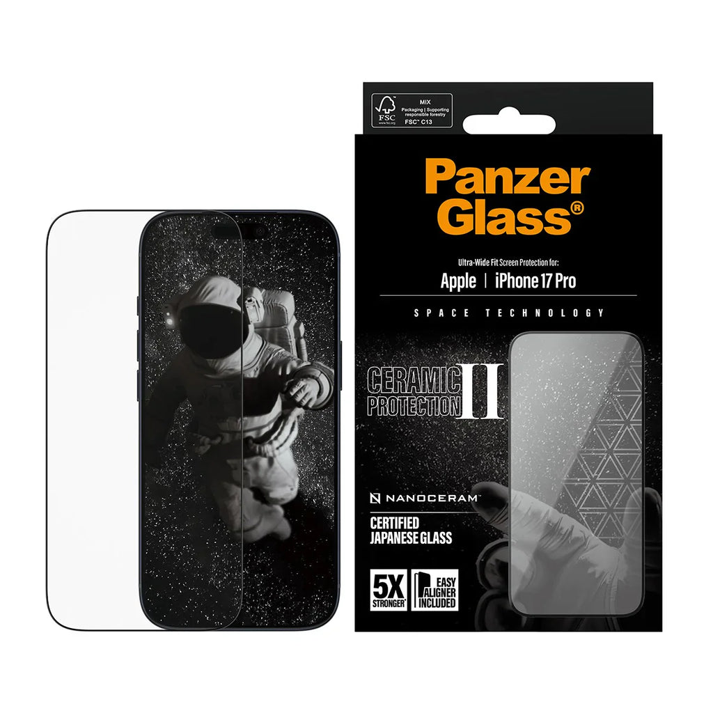 PanzerGlass Ceramic II Screen iPhone 17 Pro 6.3 Inch Ultra