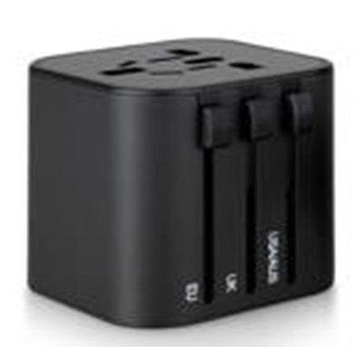 Ravpower Rp-Pc1062  75W Power Strip 5-Port With Ac Outlets Uk Plug + Travel Charger Adapter Offline Black