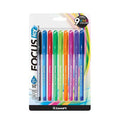 Luxor- Focus Icy Ball Pen 1.0Mm 9 Assorted Pens Set Of 3