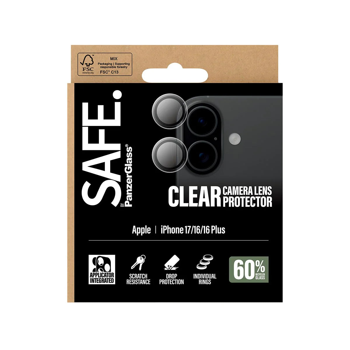 PanzerGlass Camera Lens Protector for iPhone 17