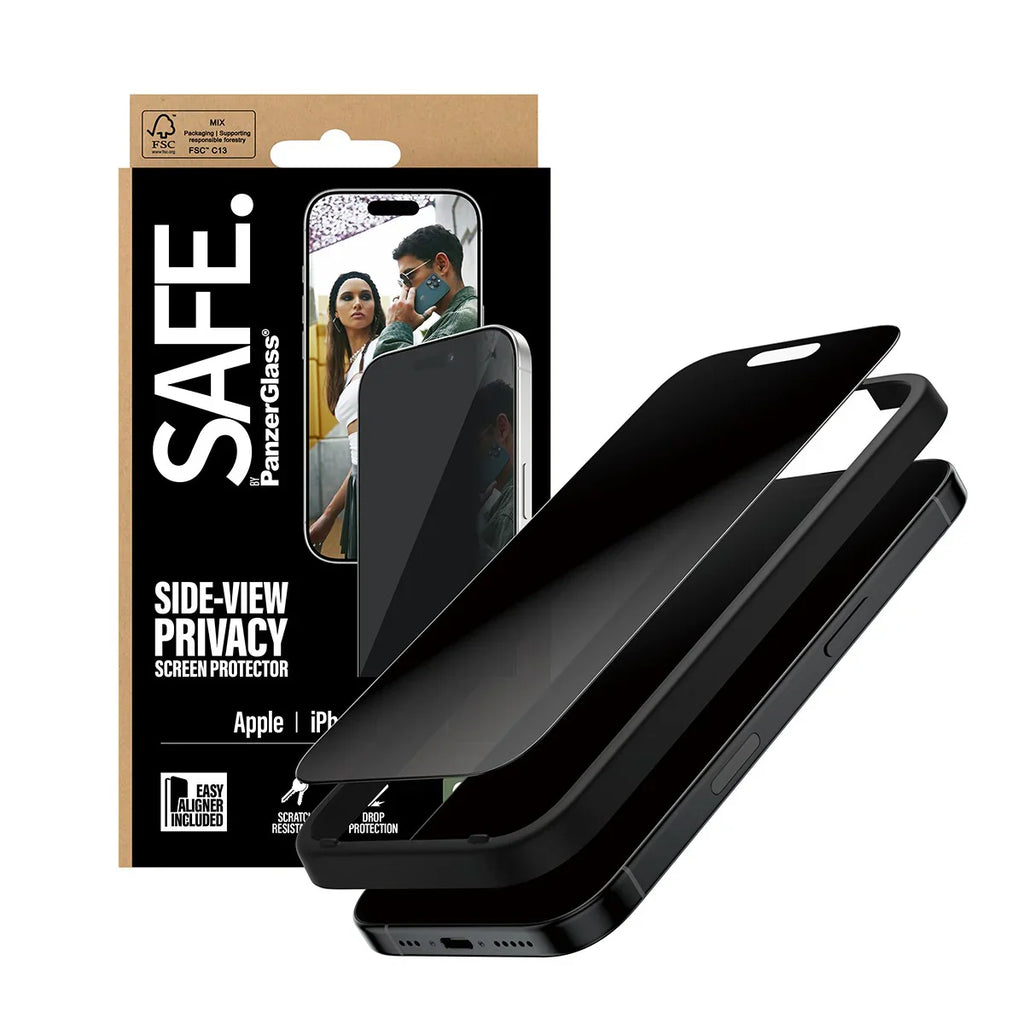 PanzerGlass Safe Ultra-Wide Fit Privacy Screen Protector for iPhone 17 & iPhone 16 Pro