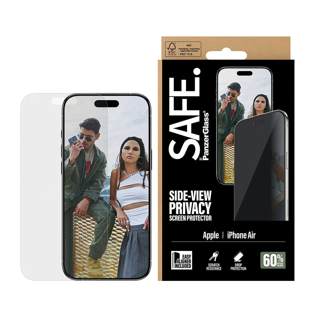 PanzerGlass Safe Ultra-Wide Fit Privacy Screen Protector for iPhone 17 Air