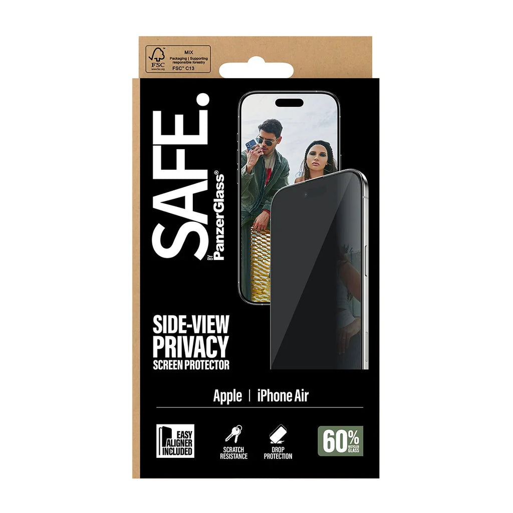 PanzerGlass Safe Ultra-Wide Fit Privacy Screen Protector for iPhone 17 Air