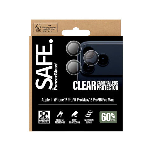 PanzerGlass Safe Camera Lens Protector for iPhone 17
