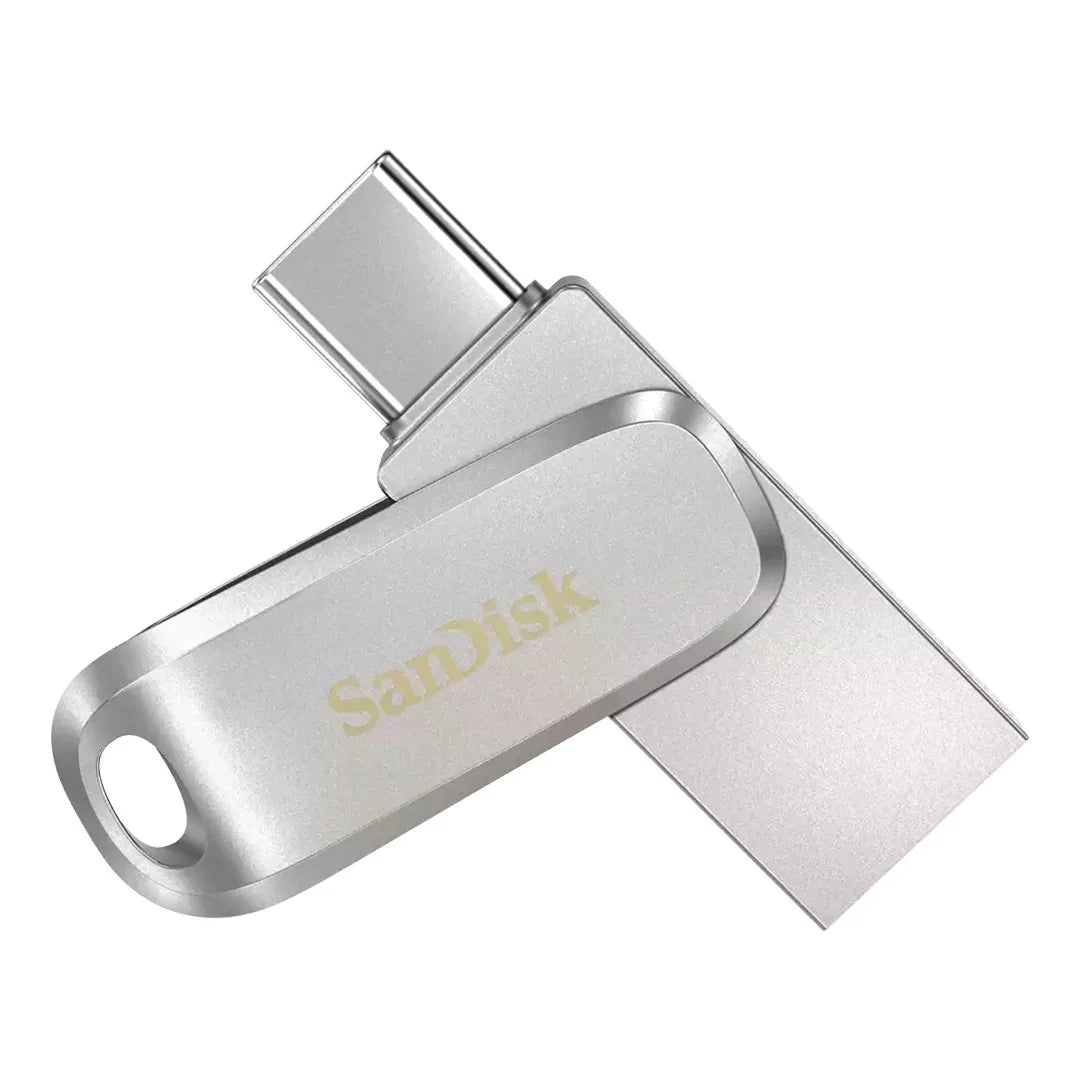 SanDisk Ultra Dual Drive Luxe - 512GB / Up to 400 MB/s / USB 3.2 Gen 1 / Type-C / Silver