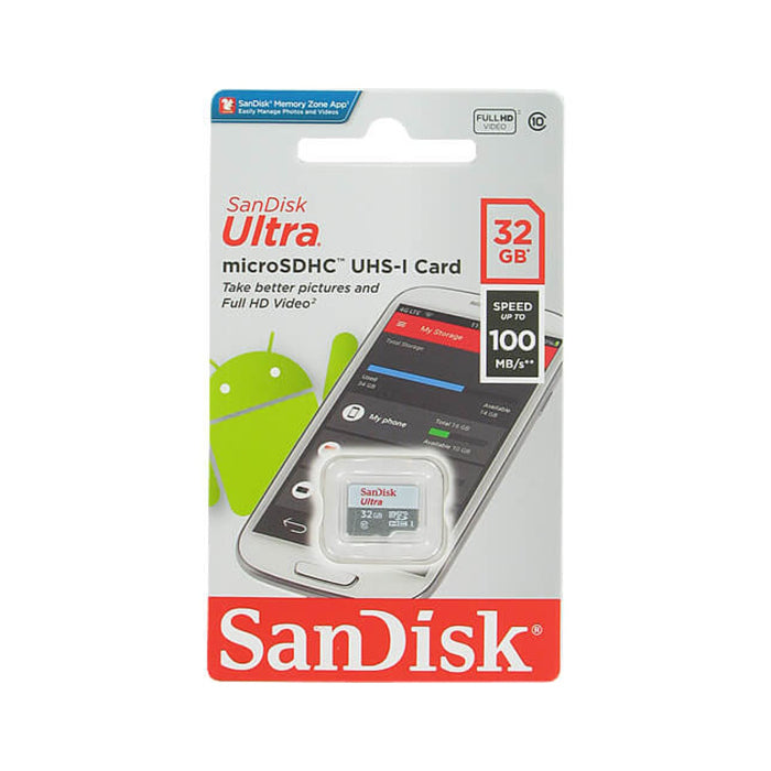 SanDisk Utra Micro SDXC UHS-I Memory Card - 32GB / Up to 100 MB/s