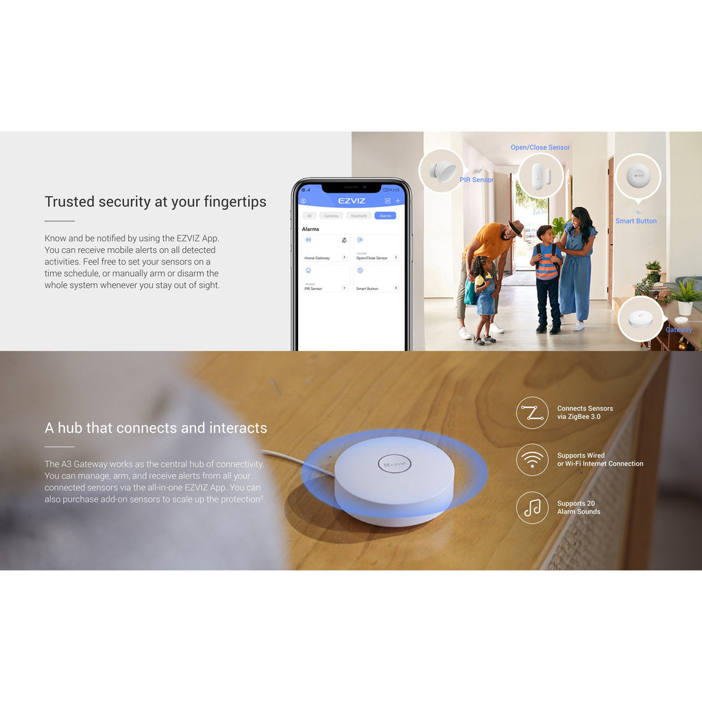 Ezviz Cs-B1 4-Piece Home Sensor Kit