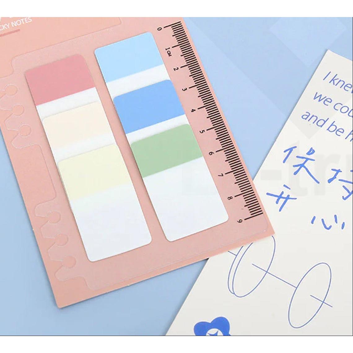 Stick Notes P87 colorful transparent with rular