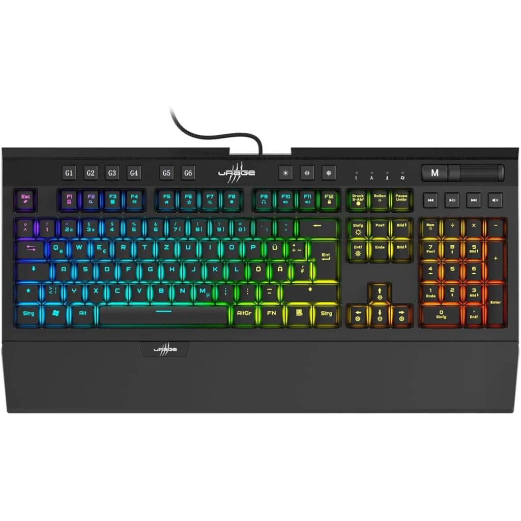 uRage Exodus 900 Mechanical Gaming Keyboard - 1.8M / 118 Keys / USB / Wired - Brown Switches
