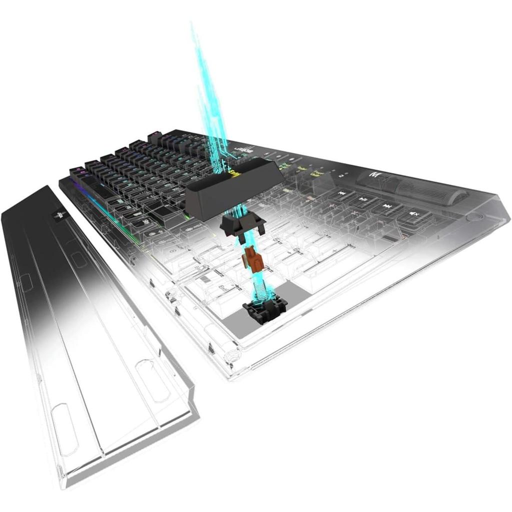 uRage Exodus 900 Mechanical Gaming Keyboard - 1.8M / 118 Keys / USB / Wired - Brown Switches