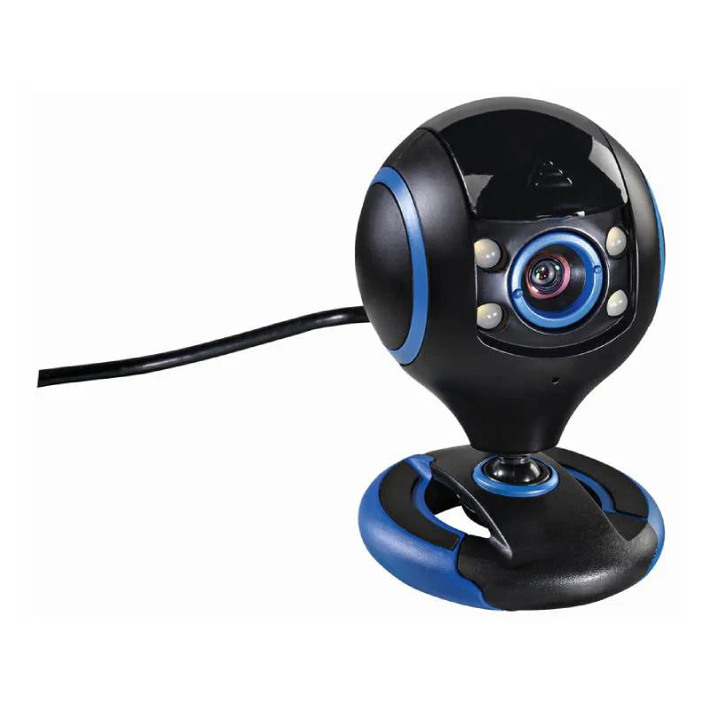 uRage REC 200 HD Streaming Gaming Webcam 720P USB A Black Blue