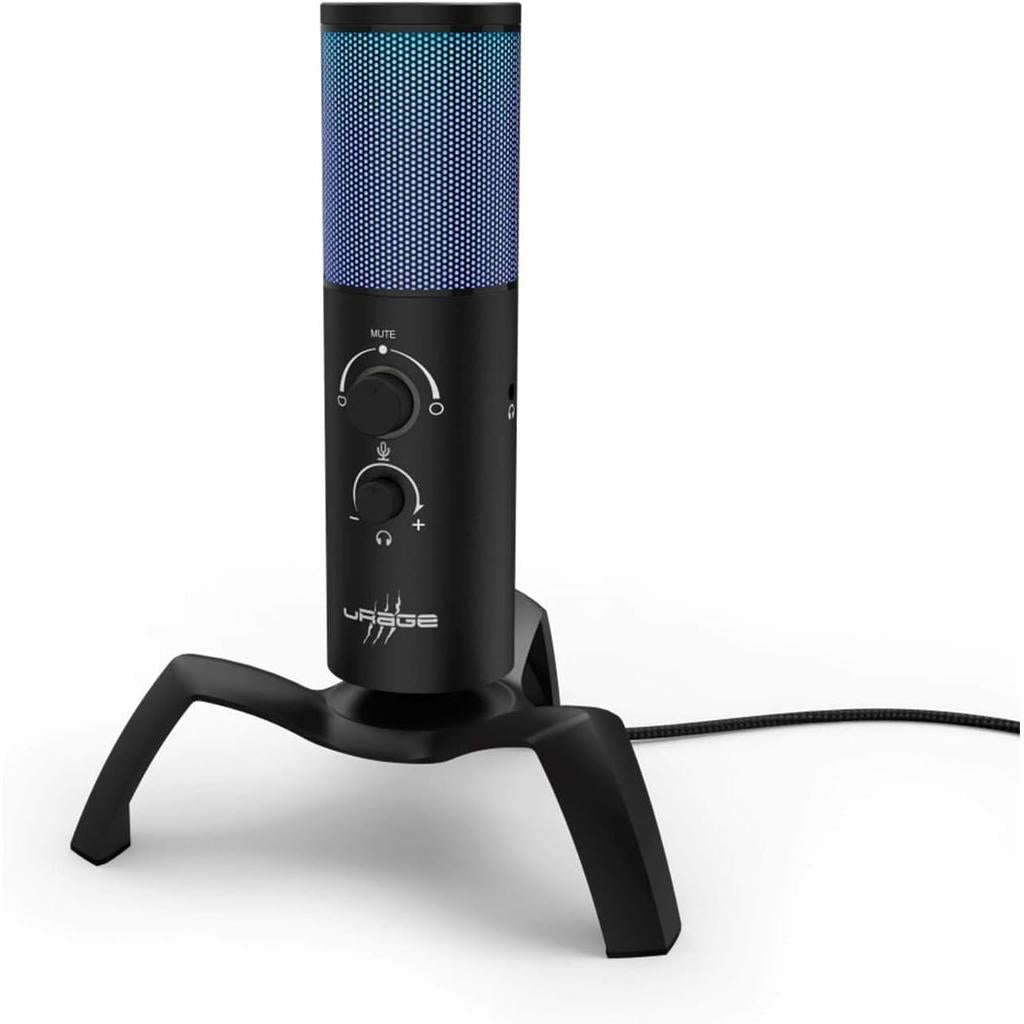 uRage Stream 750 HD USB Illuminated Streaming Microphone - 2.5M / USB / Wired - Black