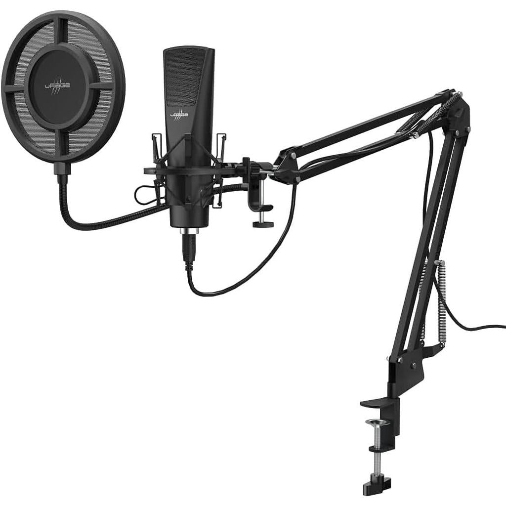 uRage Stream 800 HD USB Studio Streaming Microphone 2.5M USB Wired Black