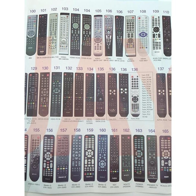 universal tv remote RM-L1316 universal tv remote RM-L1316