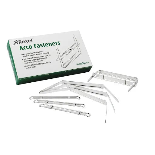 Rexel Metal Fasteners 50Mm (Pack Of 50) 70850